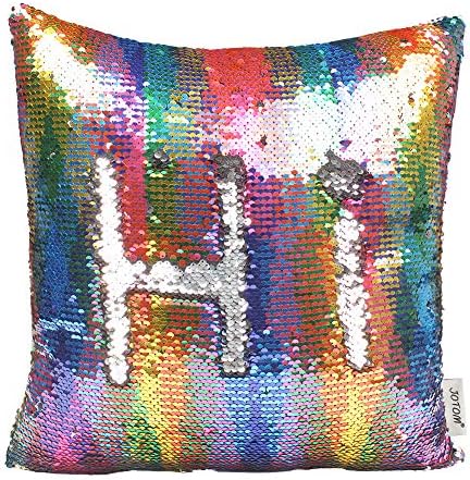 Rainbow Sequin Cushion