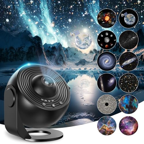 12 in 1 Planetarium Projector - Black