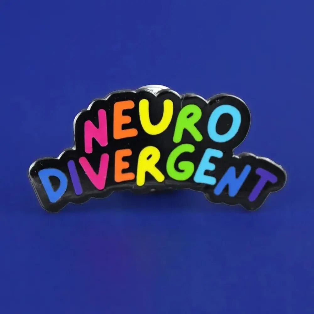 Neurodivergent Rainbow Enamel Pin Badge – Celebrate Neurodiversity