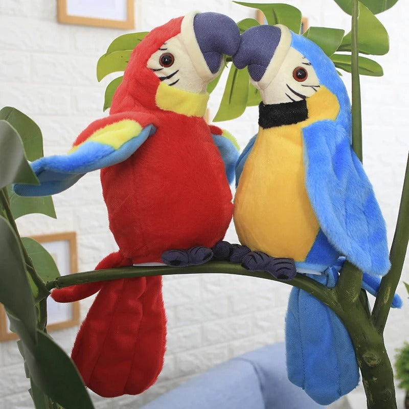 Interactive Talking Plush Parrot Toy