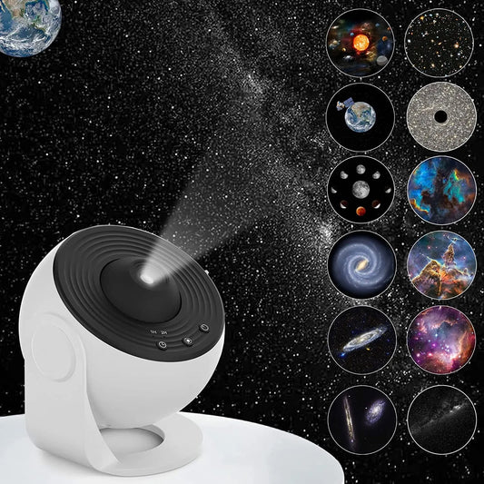 12 in 1 Planetarium Projector - White