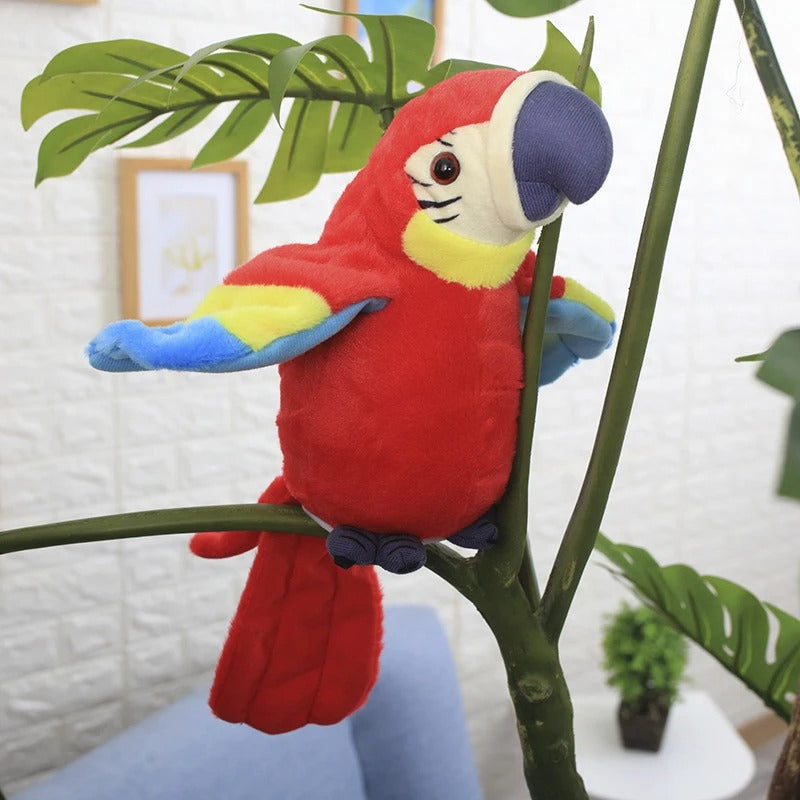 Interactive Talking Plush Parrot Toy