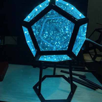 Dodecahedron Infinity Mirror Night Light